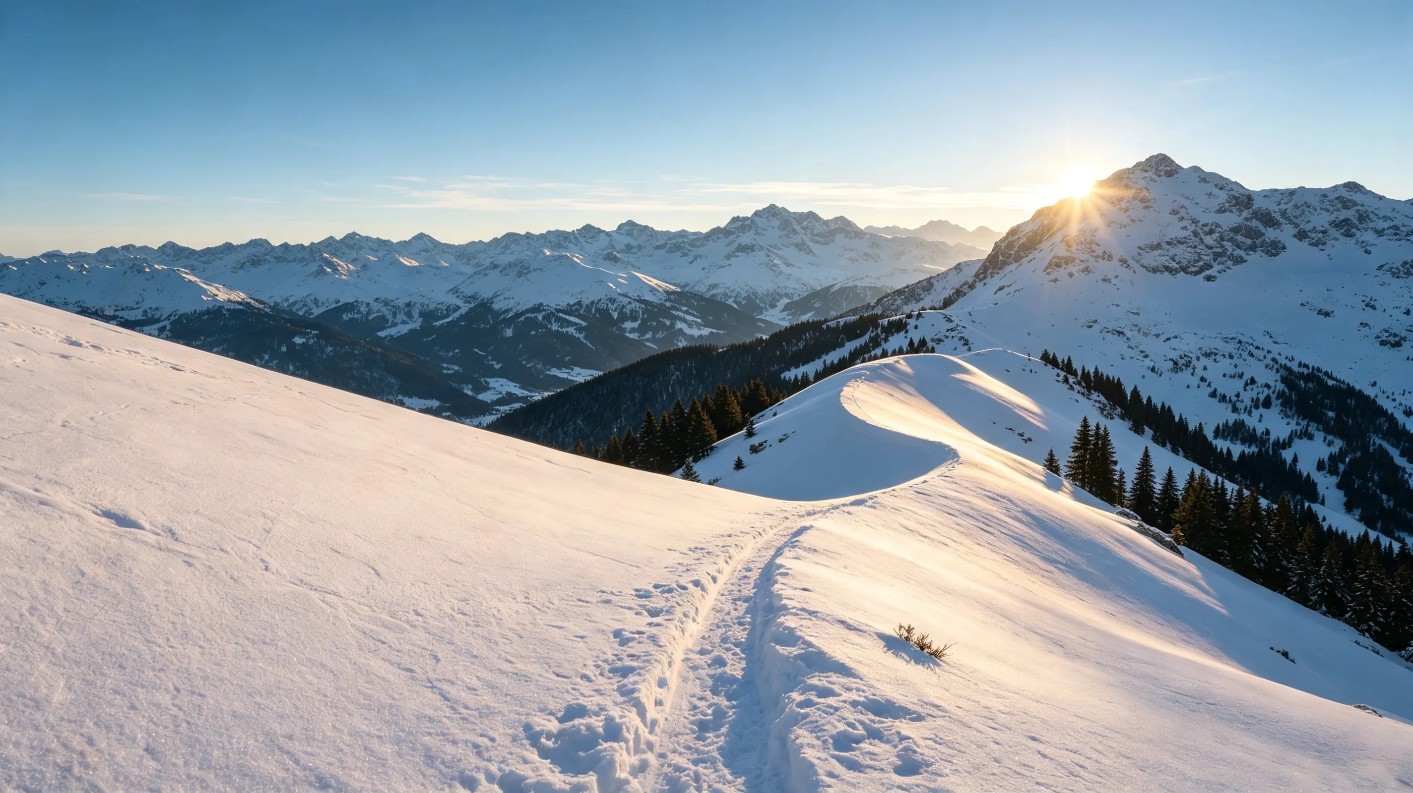 LoreMore户外护肤品牌主视觉——雪山风景